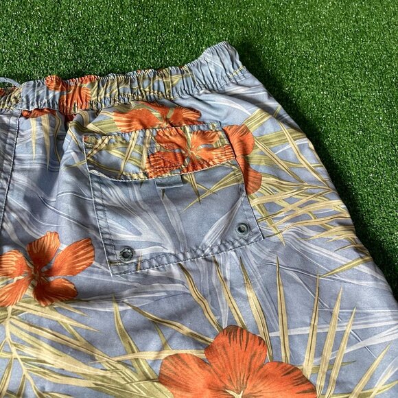 San N Sun Quick Dry Hawaiian Floral Swimwear Swim Board Short Trunks Size L - Picture 11 of 15